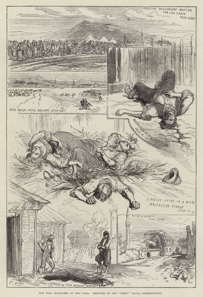 The War, Massacres at Yeni Zara by Sir John Charles Robinson