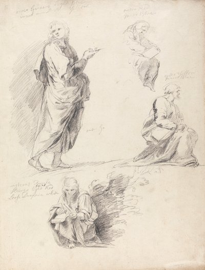 Sheet of Figure Studies from Raphael