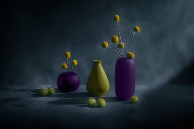 Vibrant Vases Grapes by Siyu_Wei APA