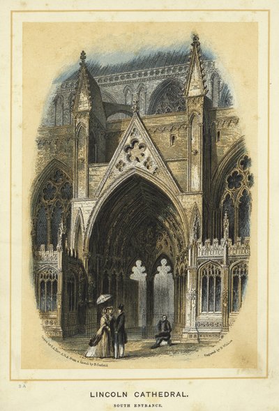 Lincoln Cathedral, South Entrance by Solomon Alexander Hart