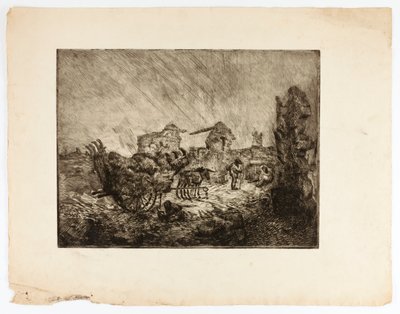 Cart and Ruins by Solon H. Borglum