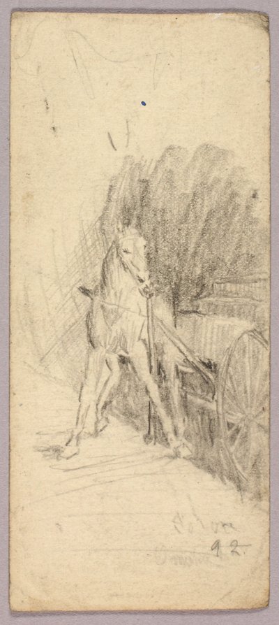 Horse and Wagon by Solon H. Borglum