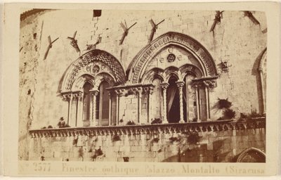 Gothic Windows of Palazzo Montalto (Syracuse) by Sommer and Behles