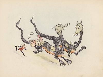 Illustration for Little Twin Dragons by Sophia Rosamond Praeger