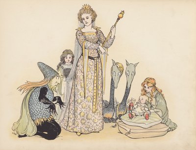 Illustration for Little Twin Dragons by Sophia Rosamond Praeger