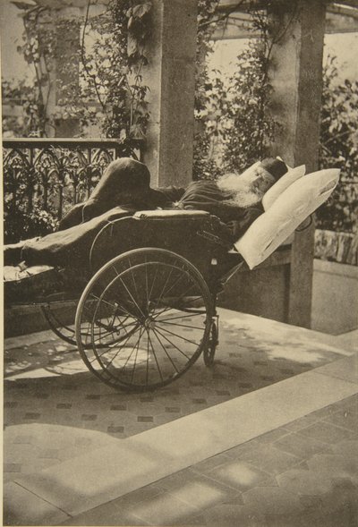 Russian Author Leo Tolstoy Recovering in Gaspra, Crimea, Russia, 1902 by Sophia Andreevna Tolstaya