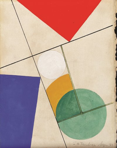 Composition by Sophie Taeuber-Arp