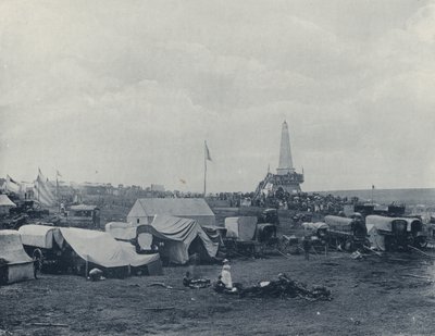 A Commemoration Scene at Paardekraal (black and white photo) by South African Photographer