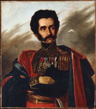 Portrait of the Liberator, Simon Bolivar, half length, in Full Dress Uniform by South African School