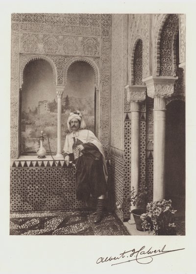 Albert F Calvert, Portrait and Signature by Spanish Photographer