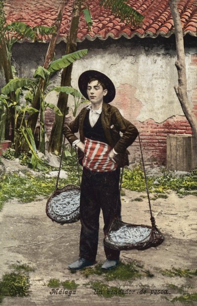 Fish Seller, Malaga, Spain by Spanish Photographer
