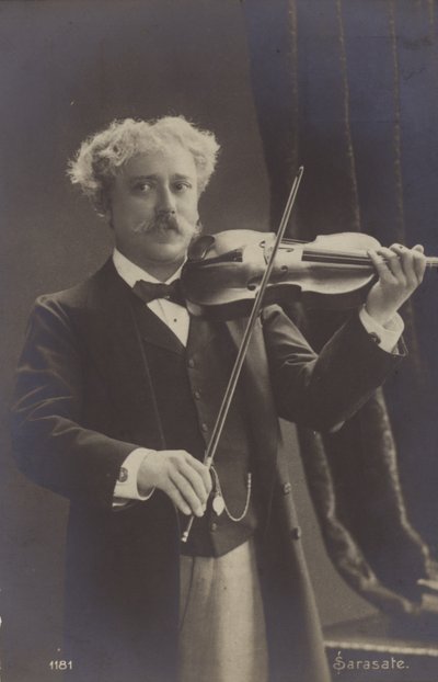 Portrait of Pablo de Sarasate by Spanish Photographer