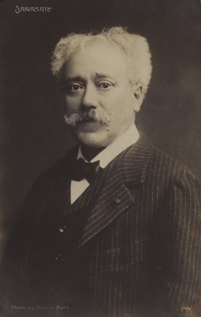 Portrait of Pablo de Sarasate by Spanish Photographer