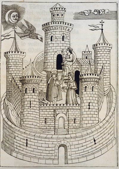 A Castle (engraving to accompany Mallorcan songs written by Fray Encelm Turmeda) by Spanish School