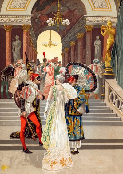 A Masked Ball in Paris at the End of the 18th Century by Spanish School