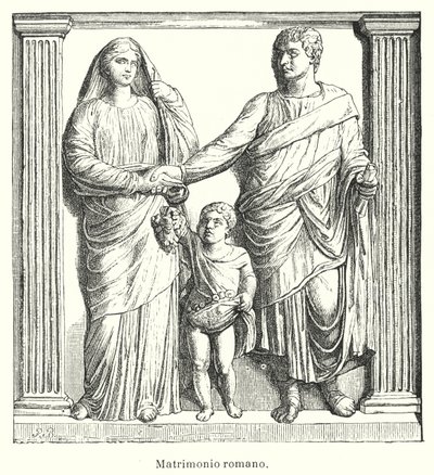 Ancient Roman marriage by Spanish School