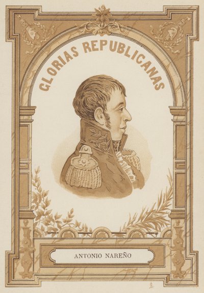 Antonio Narino, Colombian military and political leader by Spanish School