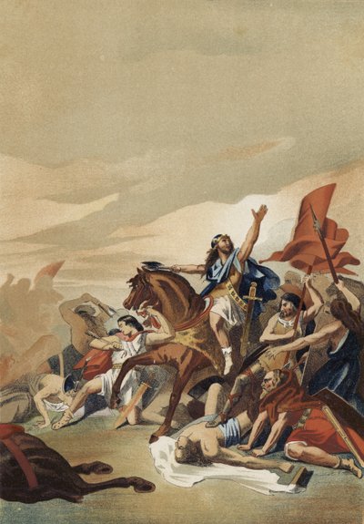 Battle of Tolbiac, 496 by Spanish School