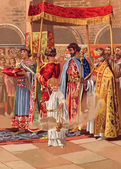 Coronation of Recaredo by Spanish School