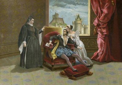 Death of King Charles IX of France, 1574 by Spanish School