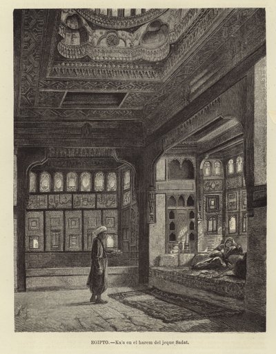 Egypt - The Harem of Sheikh Sadat by Spanish School