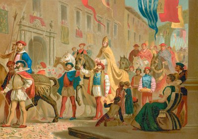 Festivities for the Coronation of Leo X by Spanish School