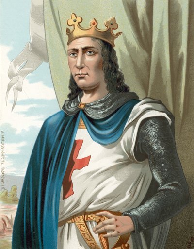 King Louis IX of France, or Saint Louis by Spanish School