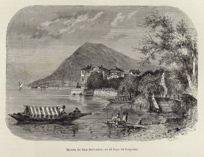 Monte San Salvatore on Lake Lugano by Spanish School