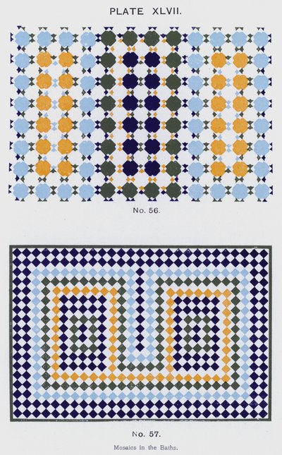 Mosaics in the Baths by Spanish School