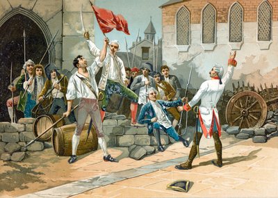 Popular rebellion in the Paris of the Revolution by Spanish School
