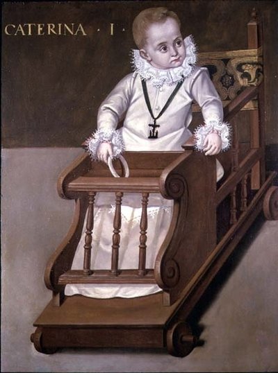 Portrait of Caterina I as a child by Spanish School