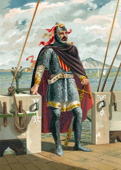 Roger of Lauria, Loria or de Lluria by Spanish School