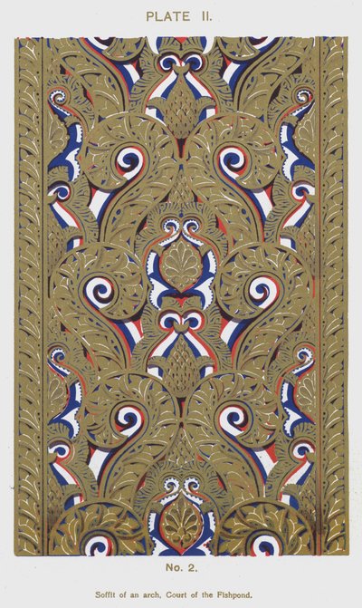 Soffit of an arch, Court of the Fishpond by Spanish School