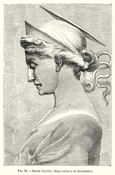 St Cecilia, Bas-Relief by Donatello by Spanish School