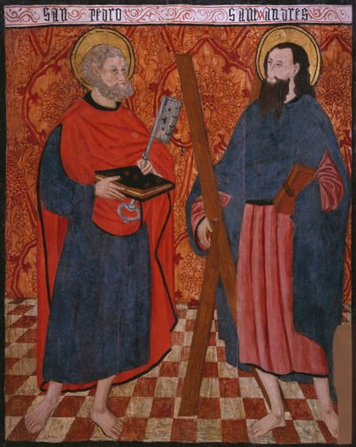 St. Peter and St. Andrew, panel from the Church San Andres of Tortura by Spanish School