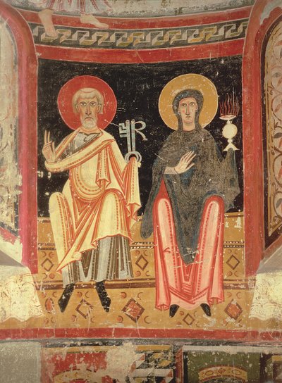 St. Peter and the Madonna, from the apse of Sant Pere in El Burgal by Spanish School