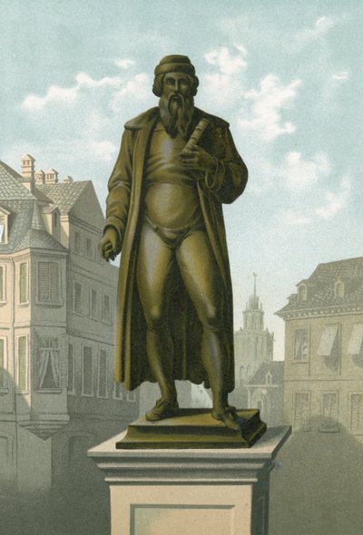 Statue of Gutenberg in Mainz by Spanish School