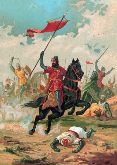 The Almogavares in Greece by Spanish School