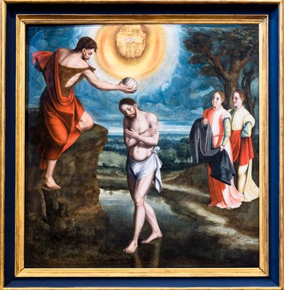 The Baptism of Christ by Spanish School