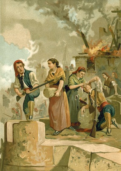 The Defenders of Gerona by Spanish School