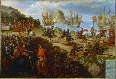 The Conquest of Mexico by Spanish School