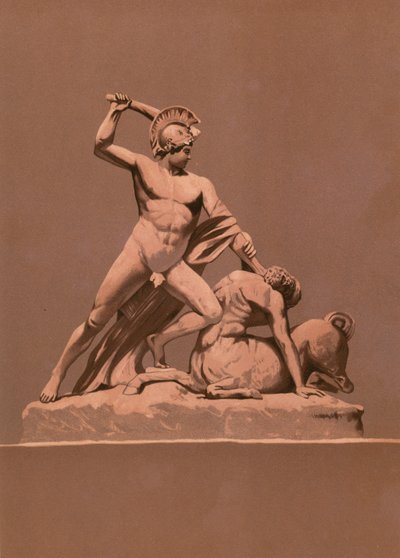 Theseus Killing the Minotaur by Spanish School