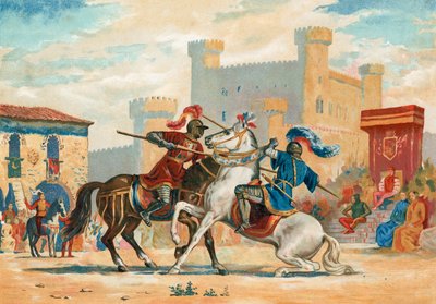 Tournament in the Middle Ages by Spanish School
