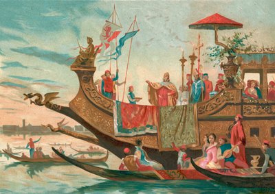 Wedding of Venice and the Adriatic by Spanish School