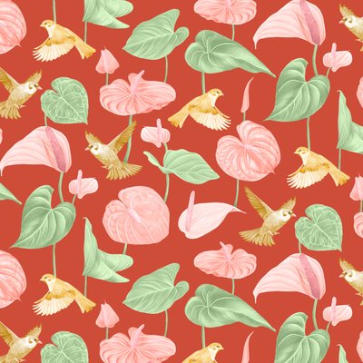 Anthurium Pattern by Stacy Hsu