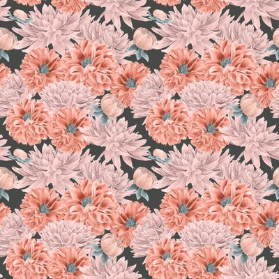 Dahlia Hero Pattern Colorway 1, 2020 by Stacy Hsu