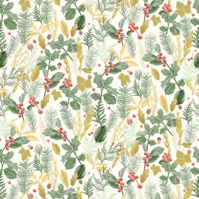Holiday Holly Pattern Light, 2021 by Stacy Hsu