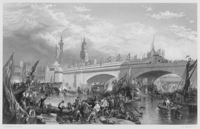 The Opening of New London Bridge, from the Picture in the Royal Collection by Stanfield