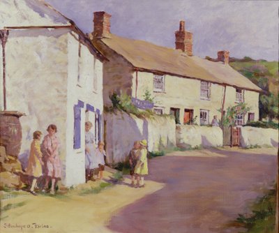 A Village Scene, Newlyn by Stanhope Alexander Forbes