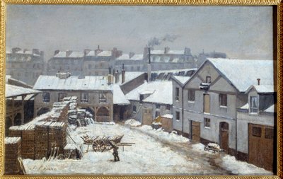 The Suburbs of Paris Under Snow by Stanislas Victor Edouard Lepine